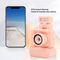 Mini Cámara Infantil con Pantalla HD 1080P, Cámara Retro Portátil para Niños, Ultra Compacta, Grabadora de Video y Fotos DV de Bolsillo, Lámpara Flash