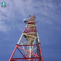 Torre Arriostrada de Hierro para Telecomunicaciones 5G con Antena de Radio WiFi ISP a Precio de Venta