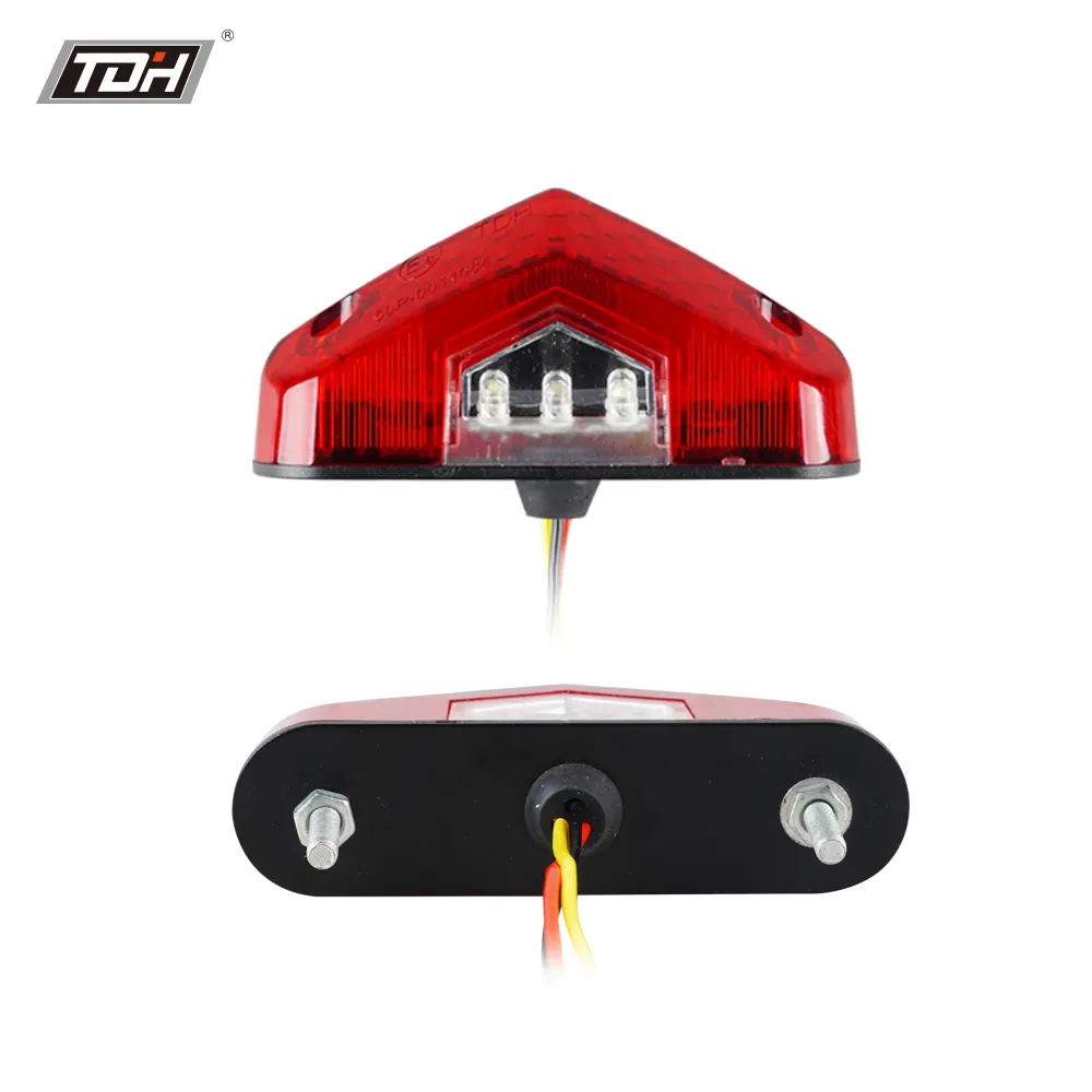 Motorcycle Taillight With License Plate Light LED Lights For Motorcycles Waterproof