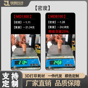 วัสดุเรซิ่นไวแสงสีแดงเซรามิกแท้ Jinchao MD8100 สำหรับการพิมพ์ 3 มิติแบบ LCD DLP ความแม่นยำสูง - Product Image 4