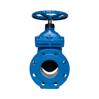 Vanne à boisseau sphérique de 350 mm en fonte ductile, acier au carbone, DN80 DN150, vanne à boisseau sphérique à bride pour l'eau, PN16, vanne en fonte pour tuyau en PEHD