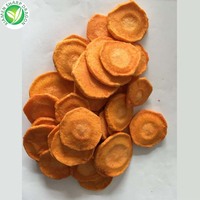 XMSD Chips de carottes frites sous vide, best-seller, collation saine, croustillantes, tranchées, saveur salée et fruitée