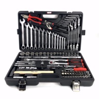 Ensemble d'outils à main multifonctionnels de 92 pièces, étui rigide personnalisable comprenant des perceuses combinées, outils en plastique, usage électrique, 1 an