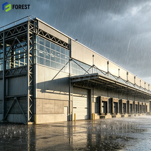 Parque Logístico de Estructura de Acero, Almacén Industrial de Gran Resistencia y Gran Vano, Estilo Amazon, Resistente al Viento - Product Image 1