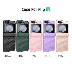 โรงงานฮวนมินขายตรง เคสโทรศัพท์แบบพับได้สำหรับ Galaxy Z Flip ลด 50% พร้อมสปริงภายนอกแบบยืดหดได้ - Product Image 5