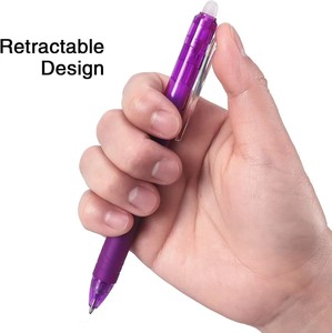 Stylo publicitaire en plastique avec logo personnalisé, stylo neutre, stylo effaçable coloré pour l'école, le bureau, les cadeaux - Product Image 6