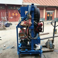 Machines de forage de puits d'eau hydrauliques entièrement automatiques sur roues, profondeur 100m, pour équipement de forage domestique