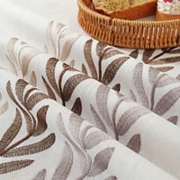 Nappe de table de mariage personnalisée en coton et lin, brodée, géométrique, faite à la main, écologique, taille et couleur sur mesure, vente en gros