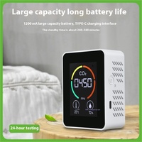 Détecteur WiFi de qualité de l'air CO2 avec affichage OLED Moniteur de température et d'humidité Conception de barre fonctionnant sous Android