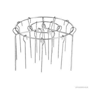 Stainless Steel Grill Rack Round 24 Skewer Needles Oven Barbecue Roaster Racks Kitchen Cooking Accessories - Product Image 1