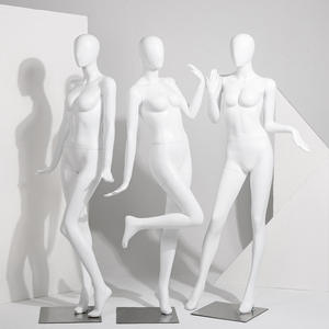 원청 제조사 샴페인 여성 섬유유리 패션 스포츠 전신 의류 디스플레이 마네킹 - Product Image 4