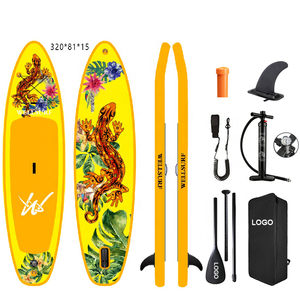 กระดานโต้คลื่นแบบพองลมขนาด 11.6 ฟุต 350 ซม. รุ่น Customized Surfing พร้อมอุปกรณ์เสริมคุณภาพสูงสำหรับตกปลาและเล่นเซิร์ฟ - Product Image 4