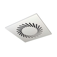 Diffuseur de plafond à tourbillon à motif radial pour climatisation avec pales fixes et conduit flexible