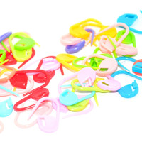 Épingles de sûreté en plastique colorées de 22 mm, 50/1000 pièces, outils de tissage DIY dédiés pour marqueurs de tricot, aiguilles à fil et boucles de marquage de pulls