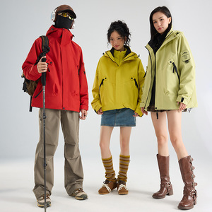 Women's 3 In 1 Detachable Windproof Jacket Unisex Outdoor Waterproof Mountaineering Suit For Couple Travel Tibet Hiking - Product Image 2