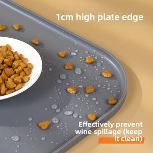 Hot-selling Practical wholesale non-stick food grade pet food <b>mat</b> waterproof pet toilet <b>mat</b> silicone pet feeding <b>mat</b> - Product Image 4
