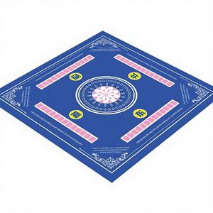 Tapete de Mahjong Americano FX con Reglas Impresas, Tapete de Caucho Natural + Fibra de Poliéster, Resistente al Agua, Reducción de Ruido, Mahjong OEM - Product Image 2