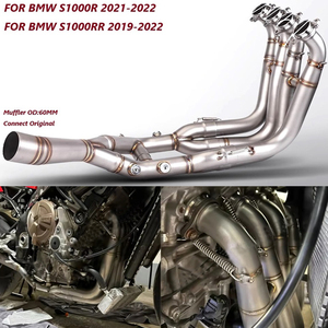Tubo de Escape Delantero para <span class=keywords><strong>BMW</strong></span> S1000RR S1000R 2019-2023, Tubo de Conexión de Escape para Motocicleta, Silenciador de 60 mm - Product Image 2