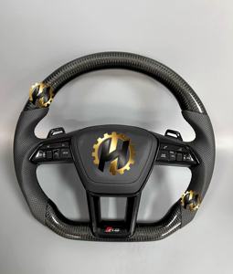 Volant personnalisé en fibre de carbone et cuir HZ pour <span class=keywords><strong>Audi</strong></span> A6/A7/A8/A3/<span class=keywords><strong>A5</strong></span>/B9/B8/R8/TT/Q3/Q5/Q7/Q8/C6/C7/C8/RS7 - Product Image 2