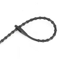 X126 Nylon 66 attaches zippées 3*150mm attaches de câble à noeud perlé Type de boule attaches libérables réutilisables