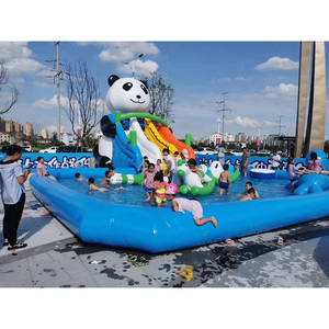 Un hermoso <span class=keywords><strong>castillo</strong></span> de avión con una gran piscina y juguetes flotantes para niños en <span class=keywords><strong>el</strong></span> agua está a la venta. - Product Image 6