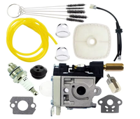 Carburateur avec kit filtre à carburant et bougie d'allumage compatible avec Zama RB-K112 Echo SRM-266 SRM-266S SRM-266T SRM-266U PPT-266 PPT-266H