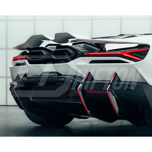 Visible Carbon Fiber <b>Rear</b> <b>Spoiler</b> For Lamborghini Revuelto - Product Image 2
