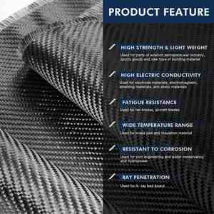 Tissu en fibre de carbone sergé 3K pour composites, compatible avec les équipements industriels/les produits sportifs - Product Image 3