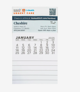 Bloc-notes calendrier magnétique personnalisé avec logo imprimé, douze mois, épaisseur de deux centièmes d'inch, 2026, cadeau promotionnel pour réfrigérateur - Product Image 3