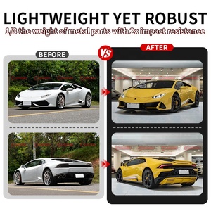 ชุดแต่งตัวถังกึ่งคาร์บอนไฟเบอร์สไตล์ EVO สำหรับ Lamborghini Huracan LP580 LP610 แพ็คเกจแอโรไฮบริด FRP คาร์บอนเต็มรูปแบบ - Product Image 3