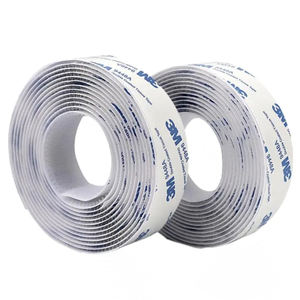 Attache en nylon et polyester personnalisée Velcroes à crochet et boucle Ruban auto-adhésif à mailles acryliques à boucle robuste - Product Image 2