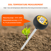 New LCD 3 in 1 Soil PH Moisture Temperature Meter Soil Tester Planting Flower Garden Moist Testing Instrument