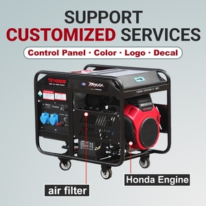 <span class=keywords><strong>Generator</strong></span> bensin listrik, <span class=keywords><strong>Honda</strong></span> GX690 kekuatan 11lW fase tunggal elektrik mulai 12kW <span class=keywords><strong>Generator</strong></span> bensin tipe terbuka - Product Image 3