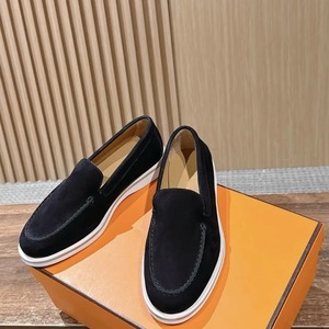 Zapatos Mocasines de Cuero Vacuno Genuino para Hombre, Estilo Italiano, Planos, Casuales, para Caminar y Conducir - Product Image 1