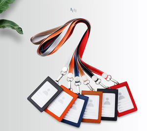 Bulk Magic Tape PU Mode Badgehouder voor visitekaartjes - Multi-pocket 30mm dik voor sluiting medewerkers ID fabriekspas - Product Image 3