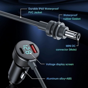 Starlink MINI 3M/5M 12-24V ไปยังสายเคเบิลกันน้ำอุปกรณ์เสริมสำหรับคอมพิวเตอร์และจอภาพ - Product Image 3