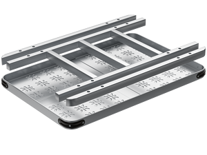 공항 화물 트롤리 휴대용 물류 카트 이동식 로딩 플랫폼 창고 장비 스틸 트롤리 1000kg 플랫폼 트롤리 - Product Image 4