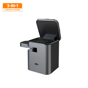 Cargador inalámbrico magnético plegable 3 en 1 de apertura/cierre automático de silicona ABS negro de alta calidad superventas - Product Image 5