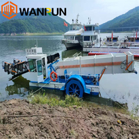 Bateau entièrement automatisé pour la récolte et le sauvetage des plantes aquatiques, et la nettoyage et l'entretien des rivières