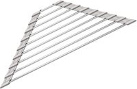 Égouttoir à vaisselle triangulaire pliable en acier inoxydable, passoire enroulable portable, séchoir à fruits et légumes, égouttoir d'évier de cuisine