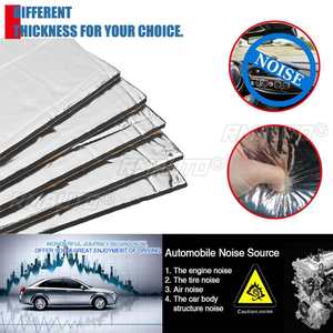 5/10 piezas 50x30cm 10mm Aislante Acústico y Térmico de Aluminio para Coche, Alfombrilla Antiruido para Capó - Product Image 2