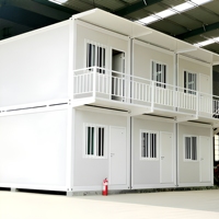 Maison conteneur pliable, dépliage rapide, emballage plat, préfabriquée, 20 pieds, 40 pieds, maisons modulaires portables, maisons miniatures, camps