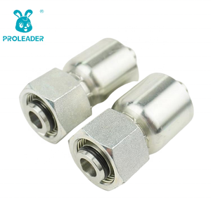 20511-TRW Raccord hydraulique série lourde femelle zingué avec adaptateur de connexion de tube de tuyau de joint torique d'écrou serti - Product Image 6