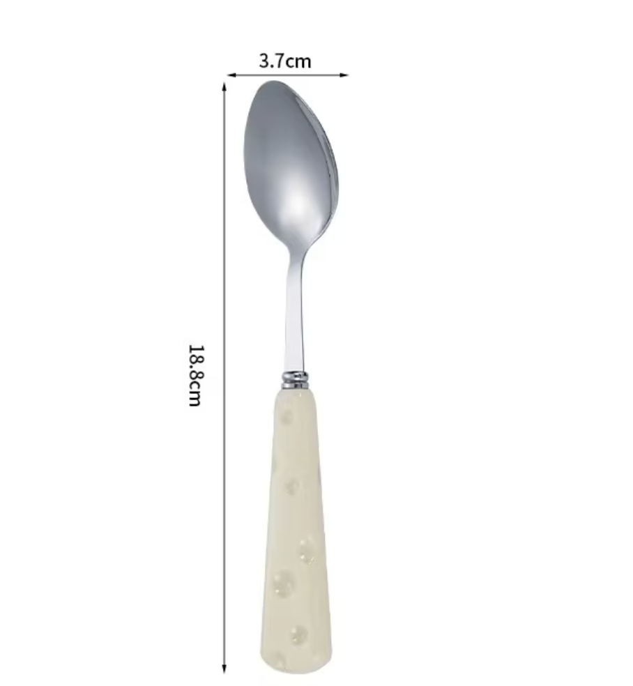 Cuillère à fromage [manche plastique + acier 410]