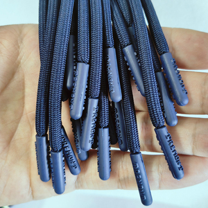 Cuerda de algodón y poliéster con logotipo personalizado, cordón con punta de plástico de goma sumergida en silicona para sudaderas con capucha, traje de baño, pantalones de playa - Product Image 4