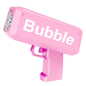 Bubble Machine Handheld Automatic Bubble Blower For Children 2 To 4 Years Old Pink Color Toy - Product Image 1