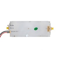 Amplificateur de puissance Dewin Ultra Large Bande 1000-6000MHz 1-6GHz Bande S pour Radar de Bateau 20W 28V 43dB Gain, UAV FPV, Défense Électromagnétique, Anti-Drone