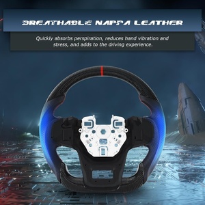 Volante de Fibra de Carbono para Ford Bronco en Forma de D con Cuero Nappa, Volante de Fondo Plano para Ford Bronco 2021-2023 - Product Image 4