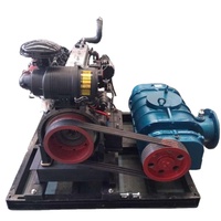 Souffleur-dépoussiéreur électrique haute pression à pompe Roots, auto-amorçant, sur remorque, aspiration continue 28 Hg pour boues lourdes et déchets liquides