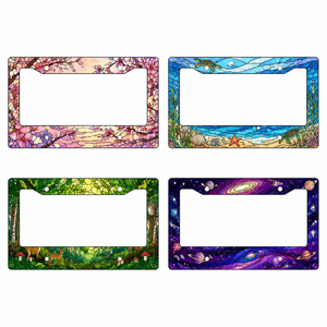 Marco de Matrícula de Aluminio Personalizado de Alta Calidad con Diseño de Panel Colgante para Ramadán, Útil, 16*31cm - Product Image 1